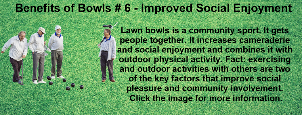lawn bowls increases social enjoyment