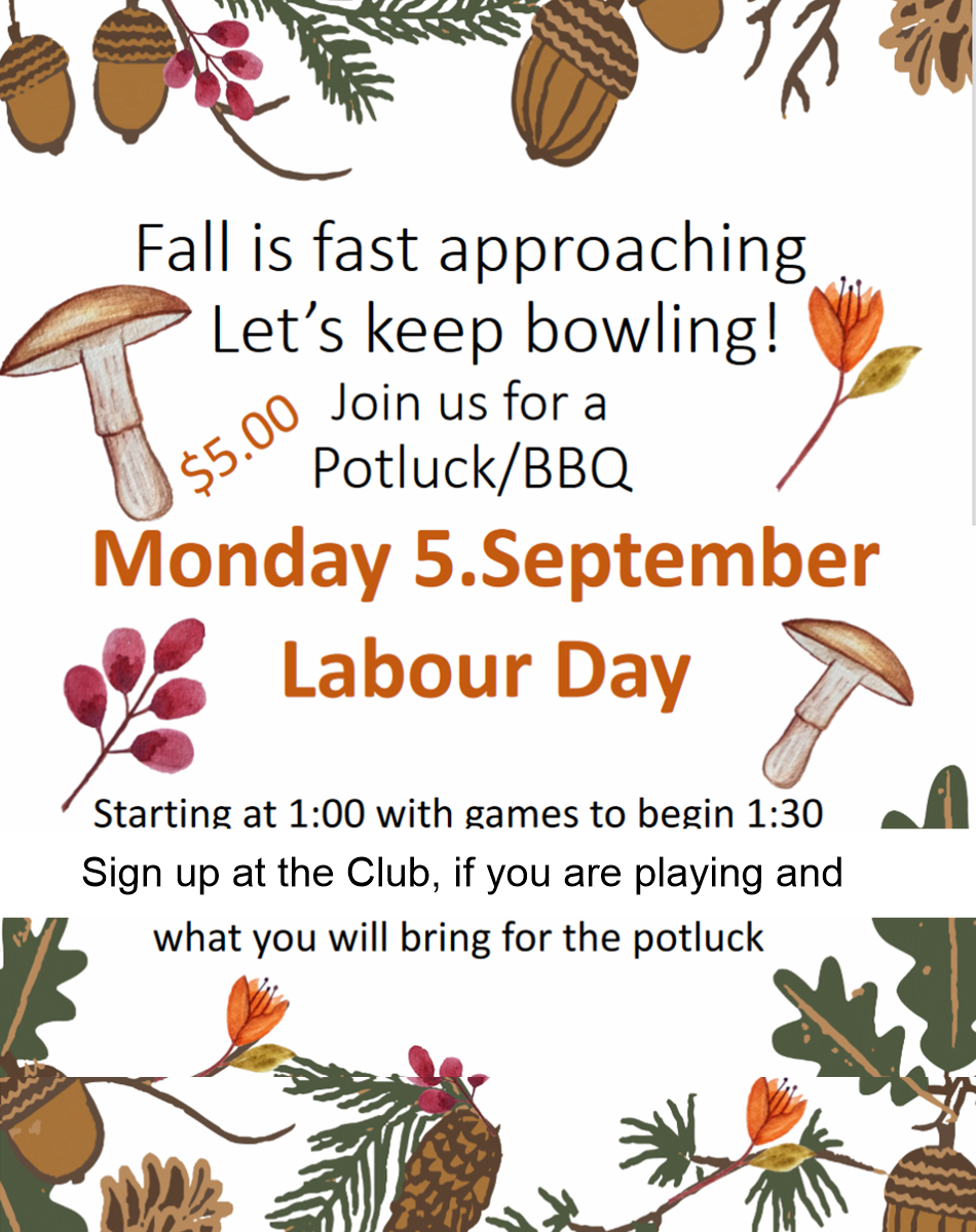 port perry lawn bowling labour day pot luck event